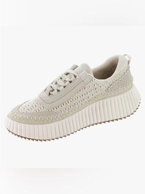 Dolce Vita Women's Dannis Sandstone Ivory Chunky Sneakers Size 8.5 M